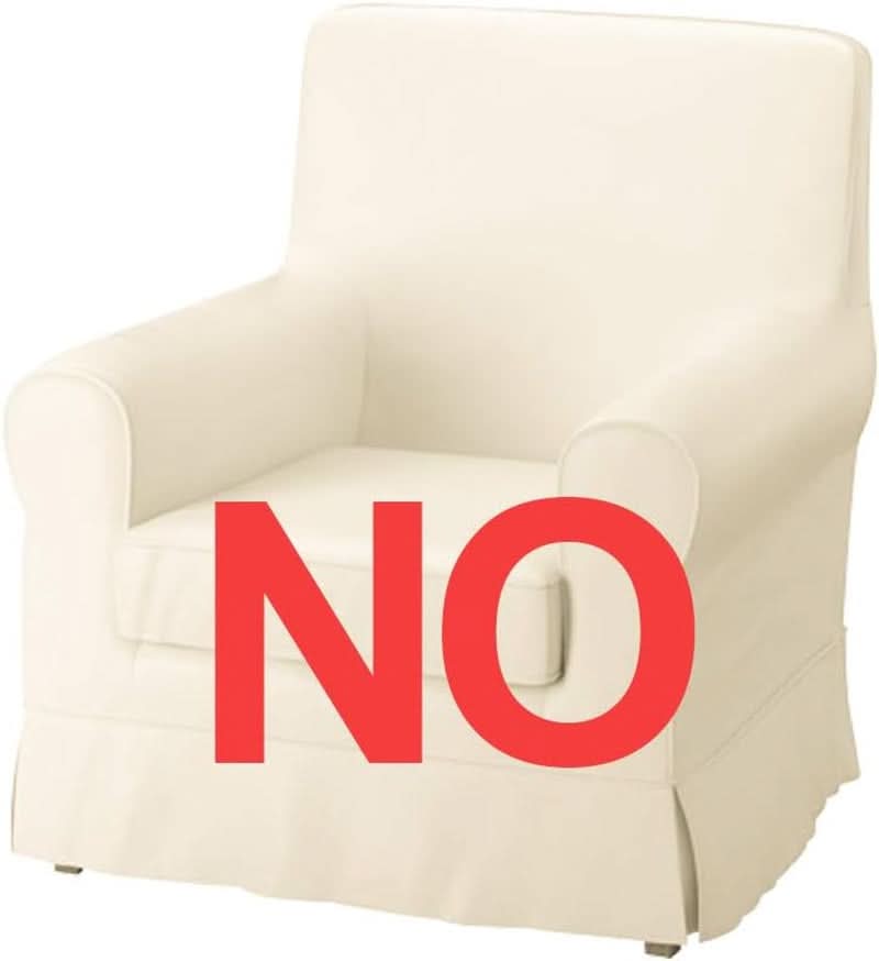 Ektorp Armchair Slipcover Cotton Blue For Ikea Ektorp Chair
