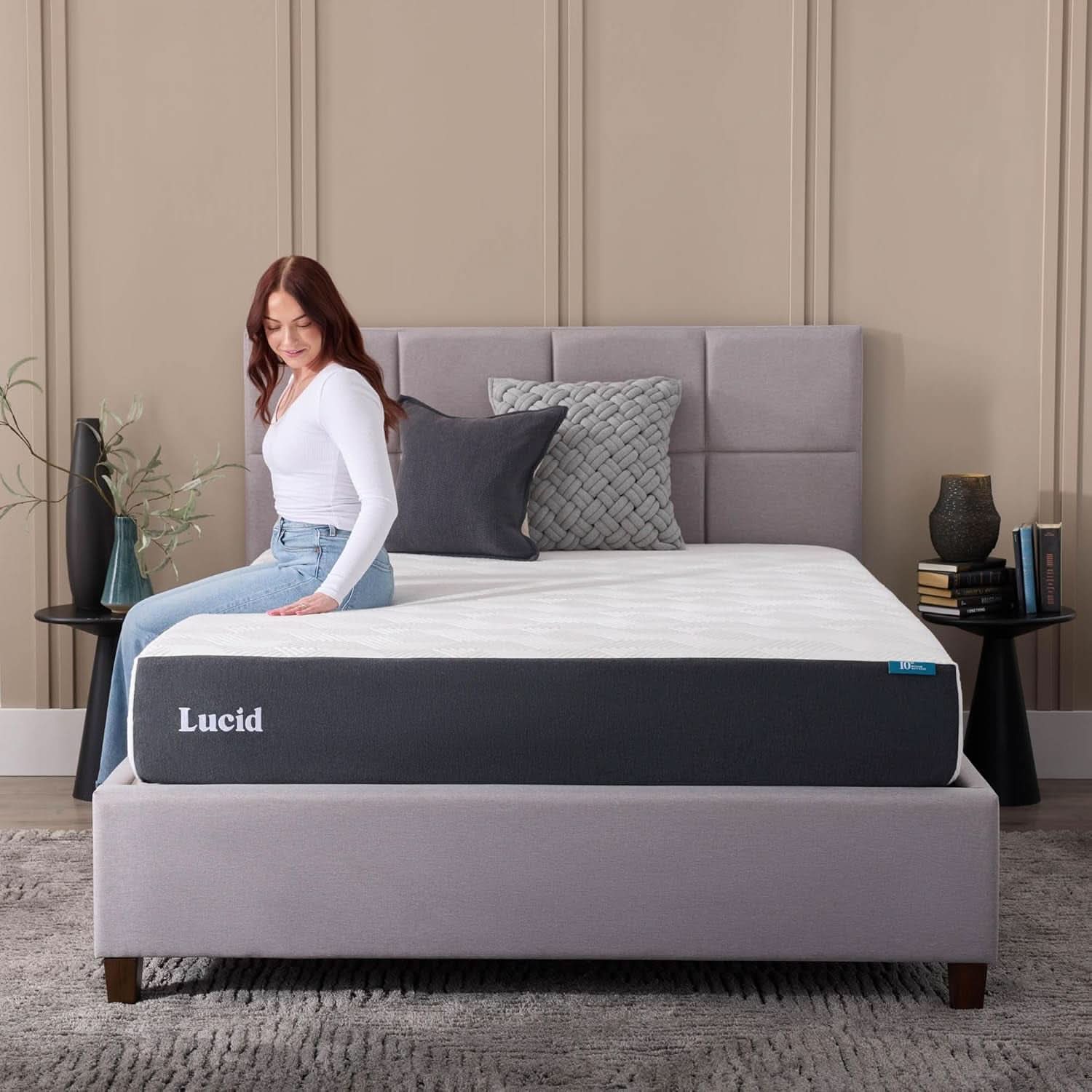 Full Size Memory Foam Mattress Bamboo Charcoal Gel Infusion