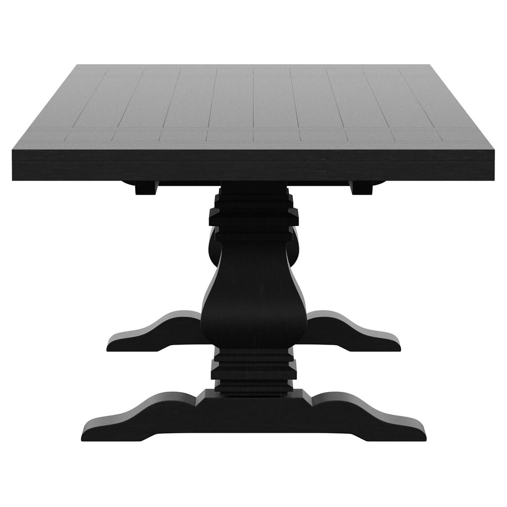 Extension Dining Table Set With Expandable Table With Upholstered Wingback Chairs