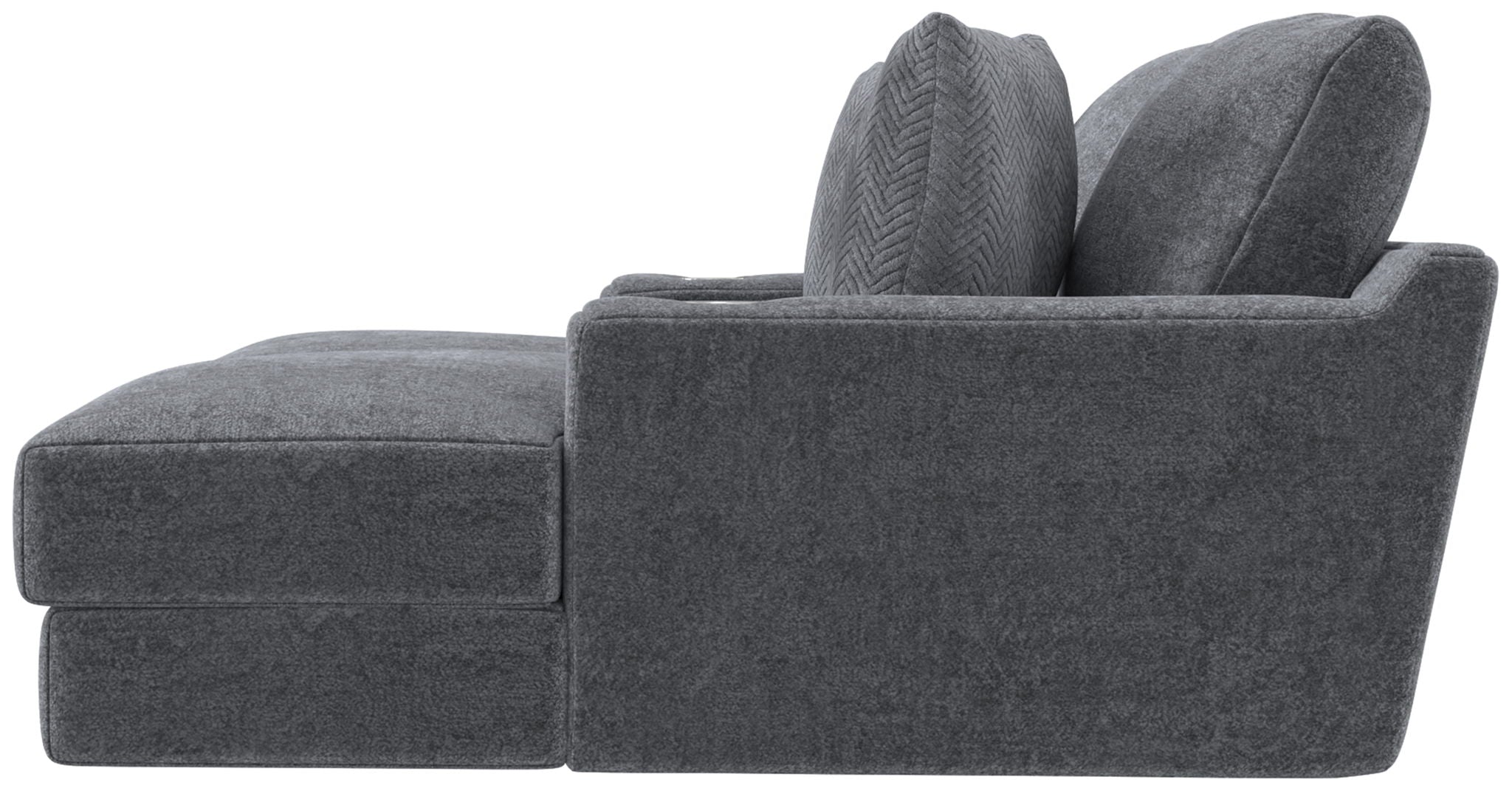 Cozy - 2 Piece Double Wide Chaise With USB Charging Ports