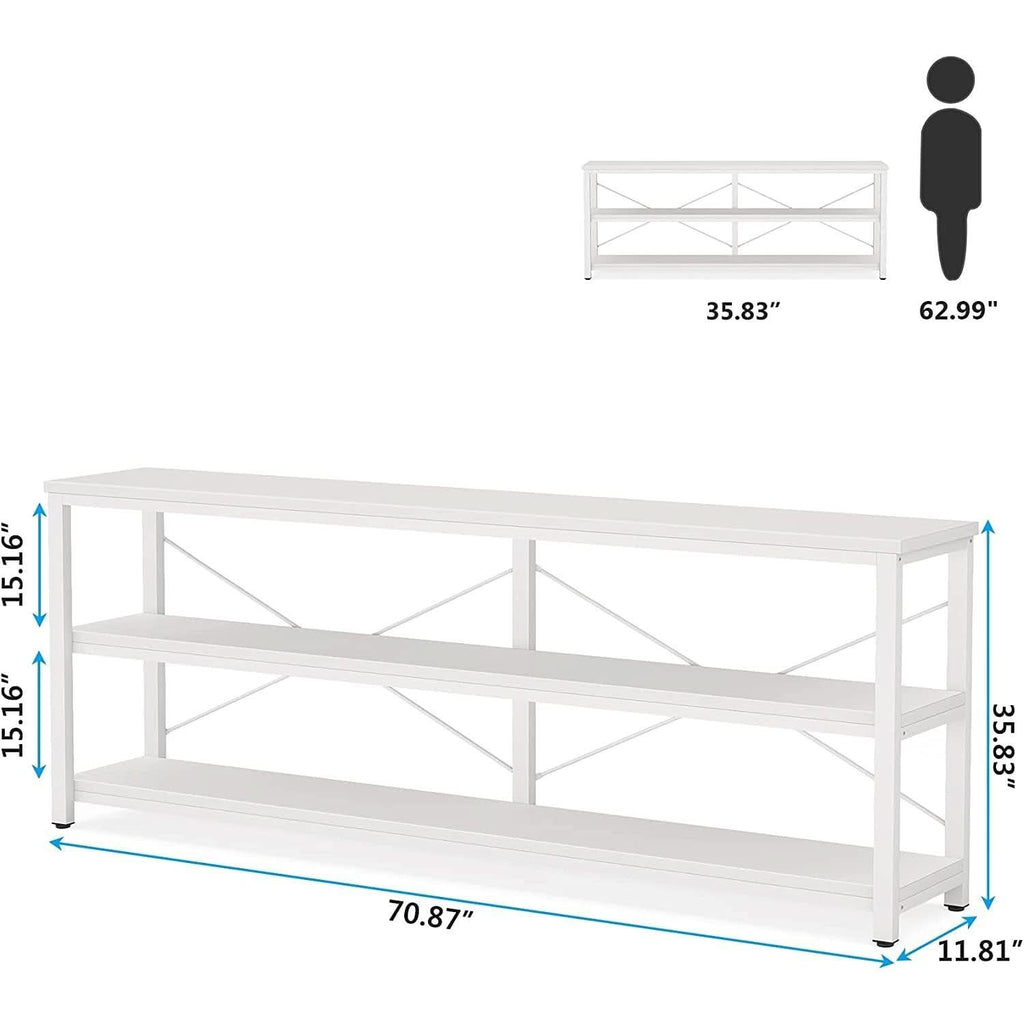 70.8 Inch Long Industrial TV Console With 3 Shelves