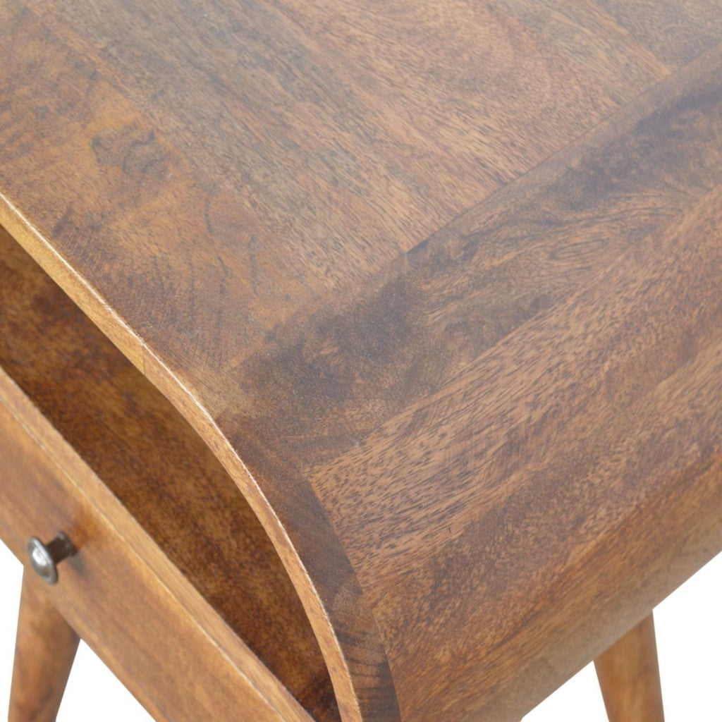 Circular Open Bedside Nightstand