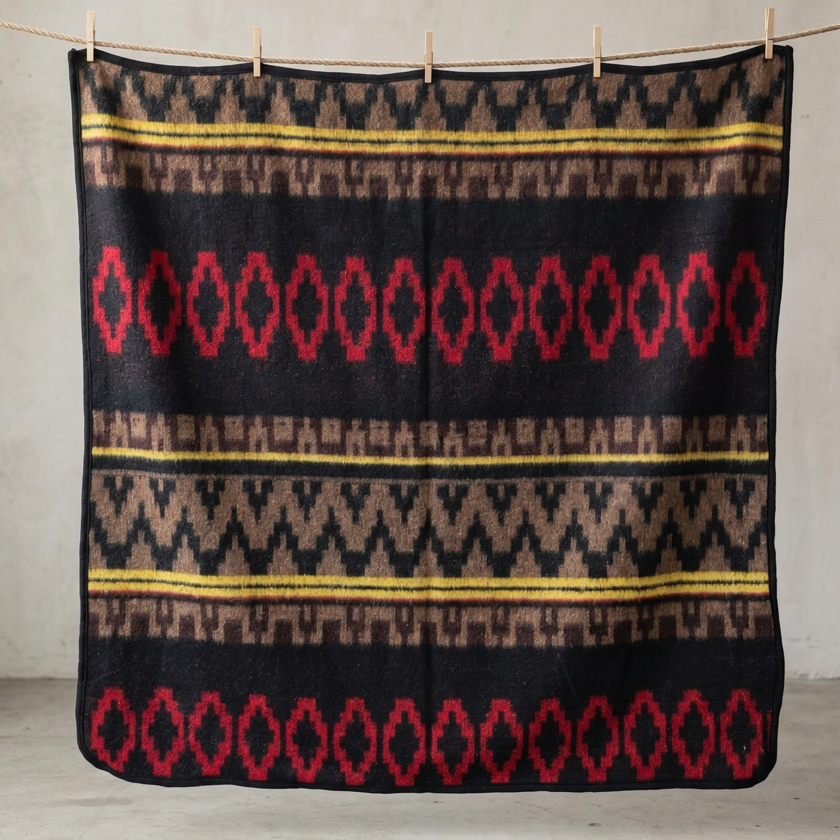 Crimson Ultra-soft Mexican Blanket