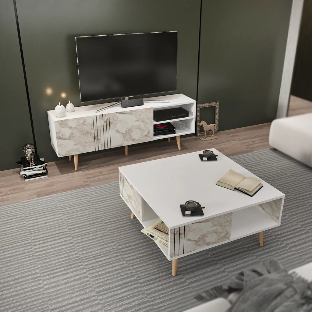 Ronas 63 inch Wide TV Stand Media Console for TVs up to 72 inch