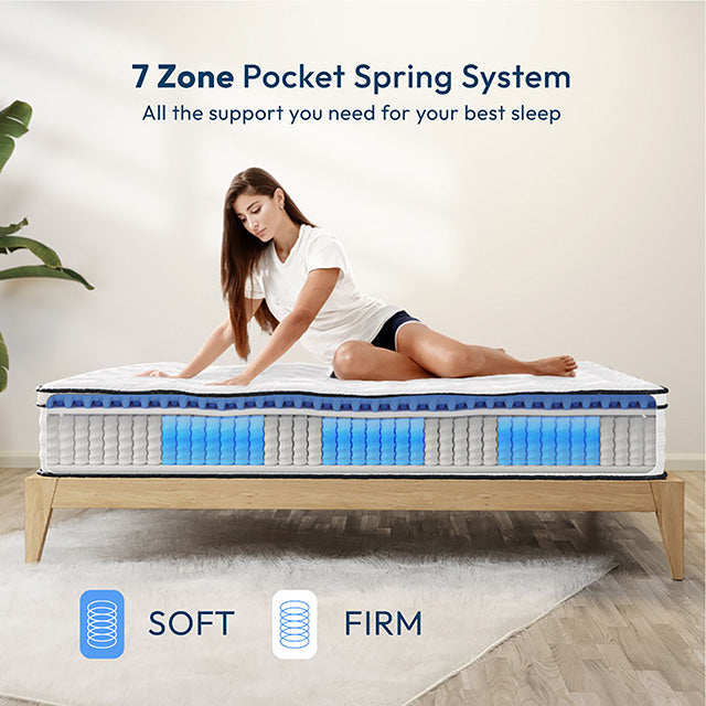 Salvia - 12" Full Hybrid Pocket Coil Mattress