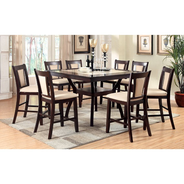 Brent - 7 Pc Counter Ht Table Set