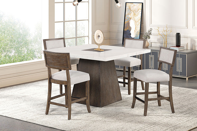 Grasten - 7 Pc Counter Ht Table Set