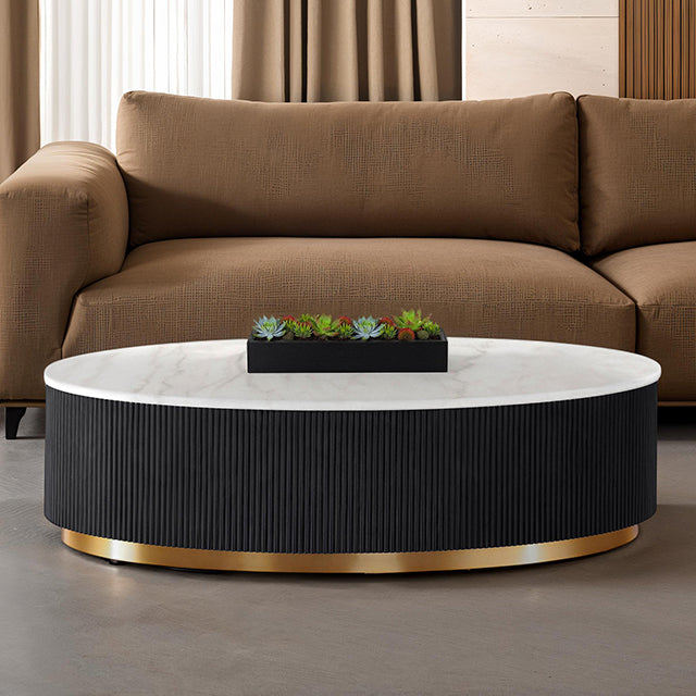 Virden - Oval Cocktail Table