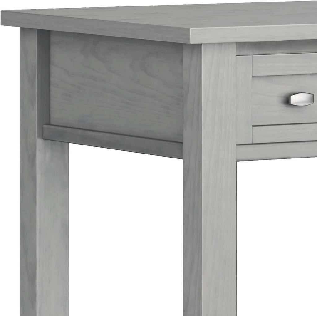 Transitional Solid Wood Writing Desk with Key Features